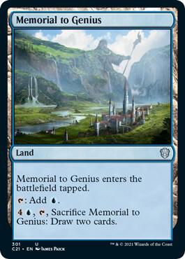 Memorial to Genius 301 card from Commander 2021