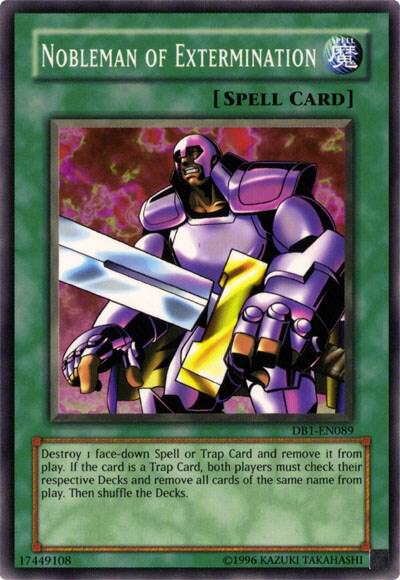 Nobleman of Extermination DB1-EN089 card from Dark Beginning 1
