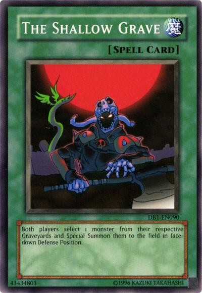 The Shallow Grave DB1-EN090 card from Dark Beginning 1