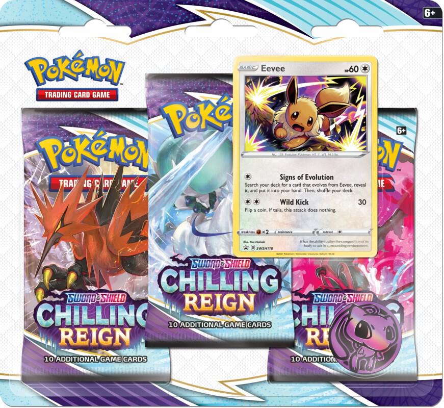 Chilling Reign 3 Pack Blister [Eevee] card from SWSH06: Chilling Reign