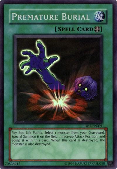 Premature Burial DB1-EN091 card from Dark Beginning 1