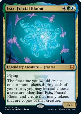 Esix, Fractal Bloom 10 card from Commander 2021
