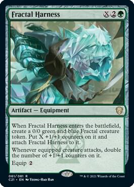 Fractal Harness 61 card from Commander 2021