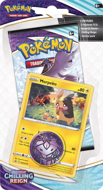 Chilling Reign Single Pack Blister [Morpeko] card from SWSH06: Chilling Reign
