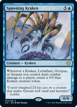Spawning Kraken 33 card from Commander 2021