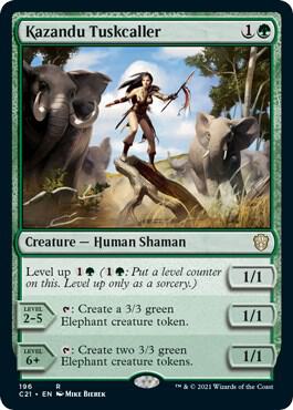 Kazandu Tuskcaller 196 card from Commander 2021