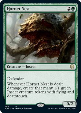 Hornet Nest 192 card from Commander 2021