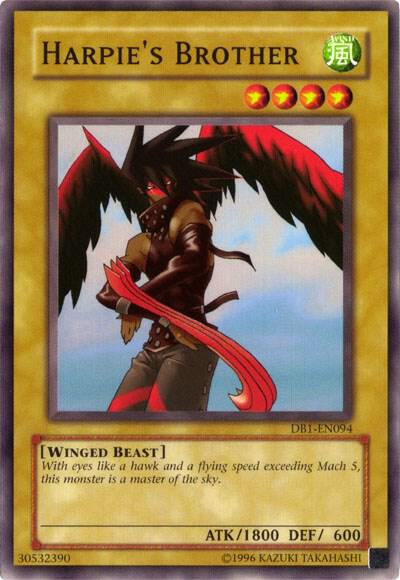 Harpie's Brother DB1-EN094 card from Dark Beginning 1
