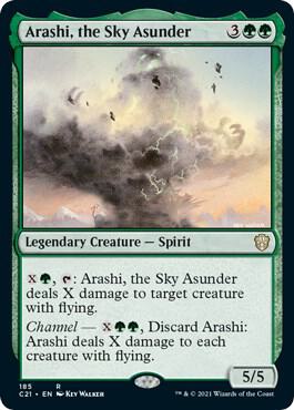 Arashi, the Sky Asunder 185 card from Commander 2021