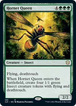Hornet Queen 193 card from Commander 2021
