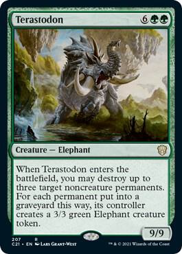 Terastodon 207 card from Commander 2021