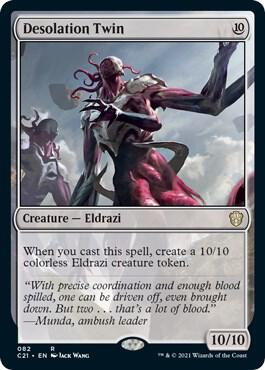 Desolation Twin 82 card from Commander 2021