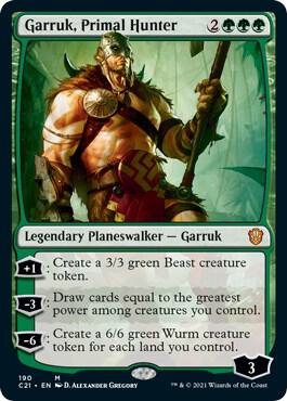 Garruk, Primal Hunter 190 card from Commander 2021
