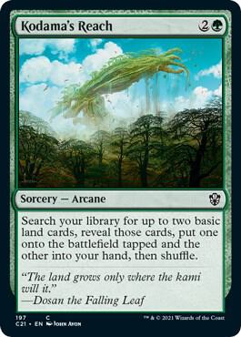 Kodama's Reach 197 card from Commander 2021