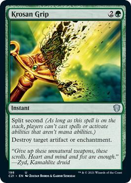 Krosan Grip 198 card from Commander 2021