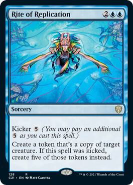 Rite of Replication 128 card from Commander 2021