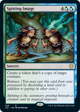 Spitting Image 229 card from Commander 2021