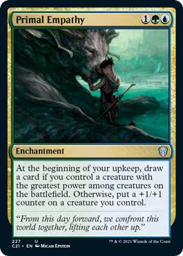 Primal Empathy 227 card from Commander 2021