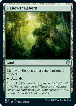 Llanowar Reborn 296 card from Commander 2021
