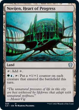 Novijen, Heart of Progress 305 card from Commander 2021