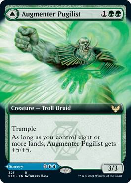 Augmenter Pugilist (Extended Art) 321 card from Strixhaven: School of Mages