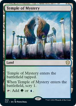 Temple of Mystery 324 card from Commander 2021