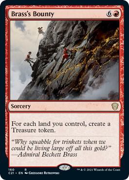 Brass's Bounty 160 card from Commander 2021