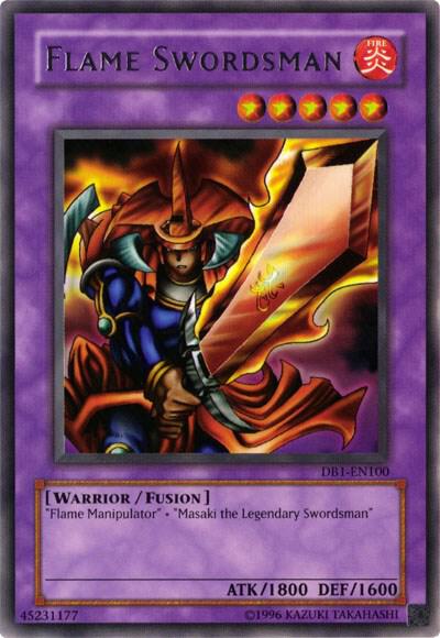 Flame Swordsman DB1-EN100 card from Dark Beginning 1