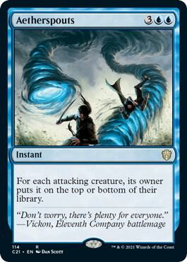 Aetherspouts 114 card from Commander 2021