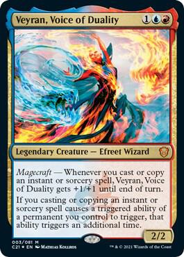 Veyran, Voice of Duality 3 card from Commander 2021