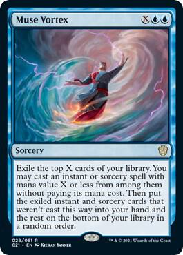 Muse Vortex 28 card from Commander 2021