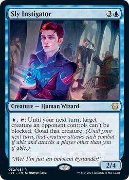 Sly Instigator 32 card from Commander 2021
