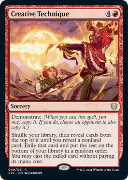 Creative Technique 49 card from Commander 2021