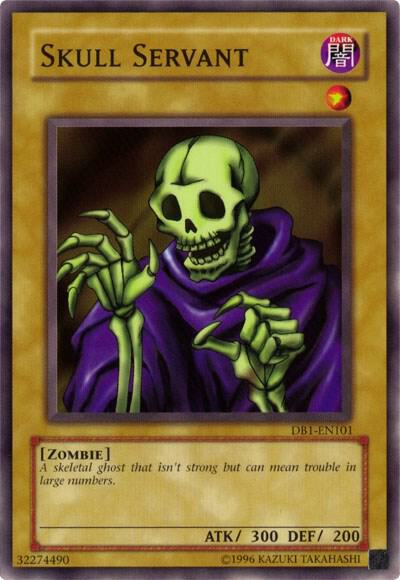 Skull Servant DB1-EN101 card from Dark Beginning 1