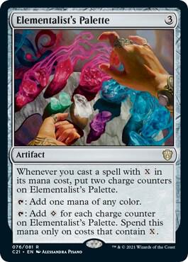 Elementalist's Palette 76 card from Commander 2021