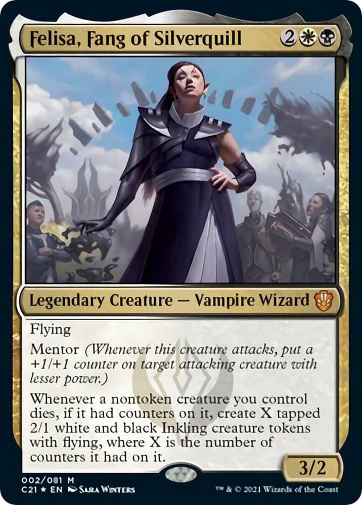 Felisa, Fang of Silverquill 2 card from Commander 2021