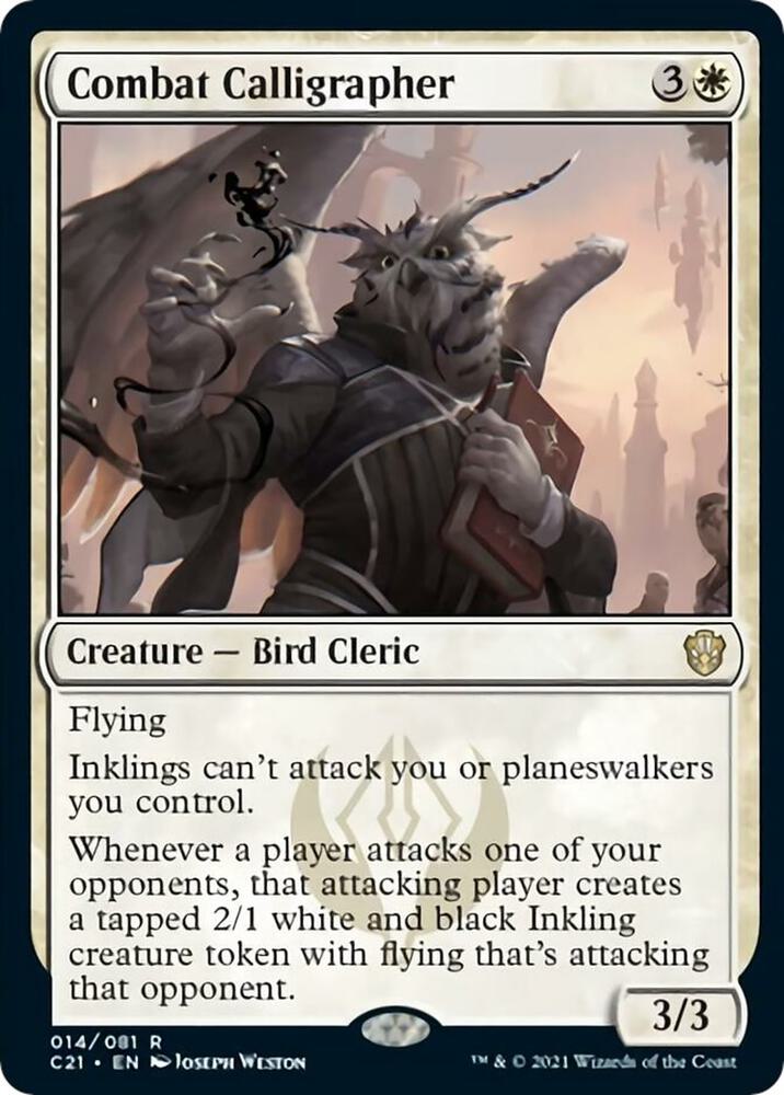 Combat Calligrapher 14 card from Commander 2021