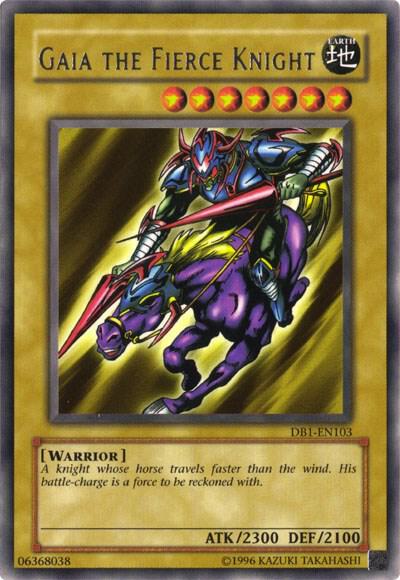 Gaia The Fierce Knight DB1-EN103 card from Dark Beginning 1