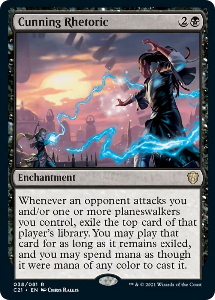 Cunning Rhetoric 38 card from Commander 2021