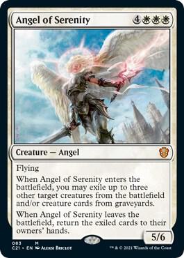 Angel of Serenity 83 card from Commander 2021
