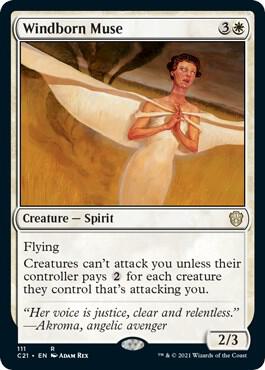 Windborn Muse 111 card from Commander 2021