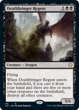 Deathbringer Regent 141 card from Commander 2021
