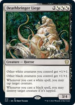 Deathbringer Liege 214 card from Commander 2021