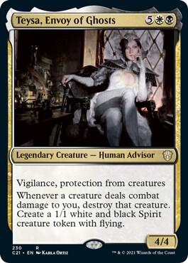 Teysa, Envoy of Ghosts 230 card from Commander 2021