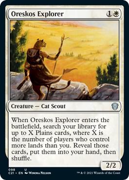 Oreskos Explorer 98 card from Commander 2021