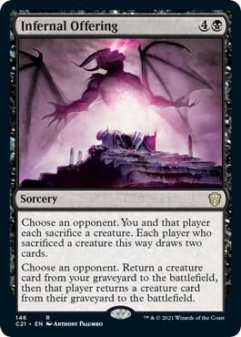 Infernal Offering 146 card from Commander 2021
