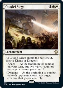 Citadel Siege 85 card from Commander 2021