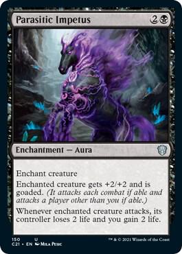 Parasitic Impetus 150 card from Commander 2021