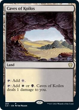 Caves of Koilos 283 card from Commander 2021