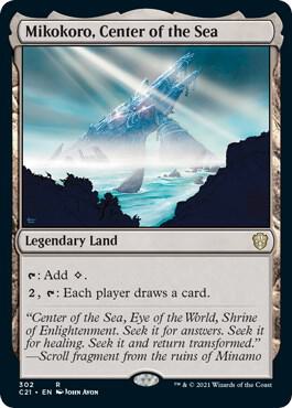 Mikokoro, Center of the Sea 302 card from Commander 2021